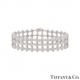 Tiffany & Co. Platinum Diamond Lace Bracelet
